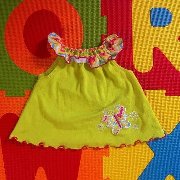 Lime green butterfly tank - Picture 1 of 3